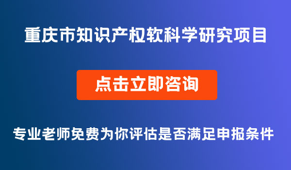 知識產(chǎn)權軟科學研究項目申報