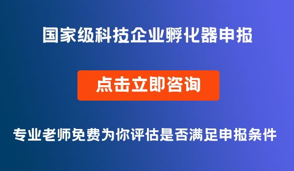 國(guó)家級(jí)科技企業(yè)孵化器認(rèn)定