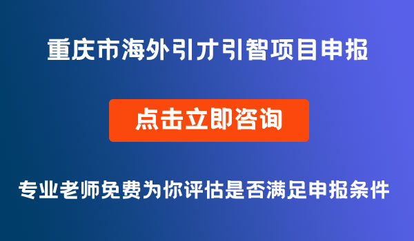 海外引才引智項目申報