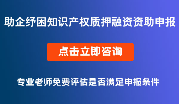 助企紓困知識(shí)產(chǎn)權(quán)質(zhì)押融資資助申報(bào)