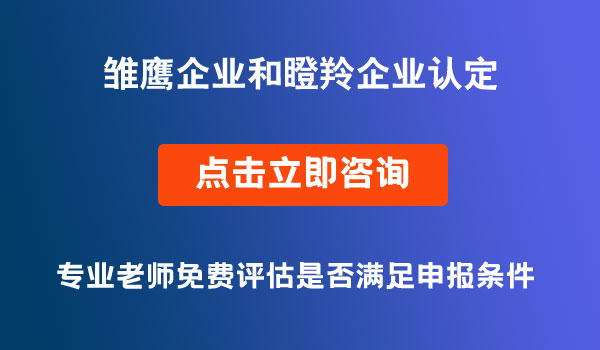 雛鷹企業(yè)和瞪羚企業(yè)認(rèn)定