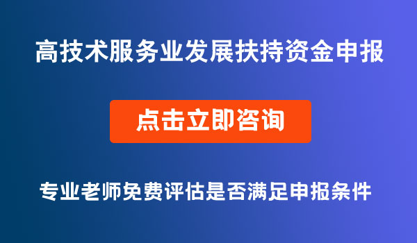 服務業(yè)發(fā)展扶持資金申報