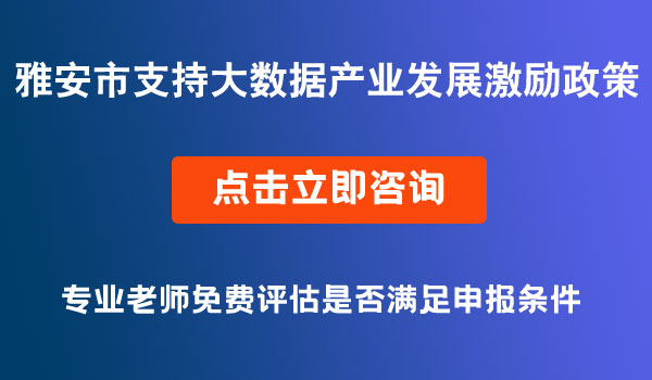 支持大數(shù)據(jù)產(chǎn)業(yè)發(fā)展激勵(lì)政策