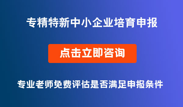 省級專精特新中小企業(yè)培育申報