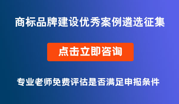 商標(biāo)品牌建設(shè)優(yōu)秀案例征集遴選